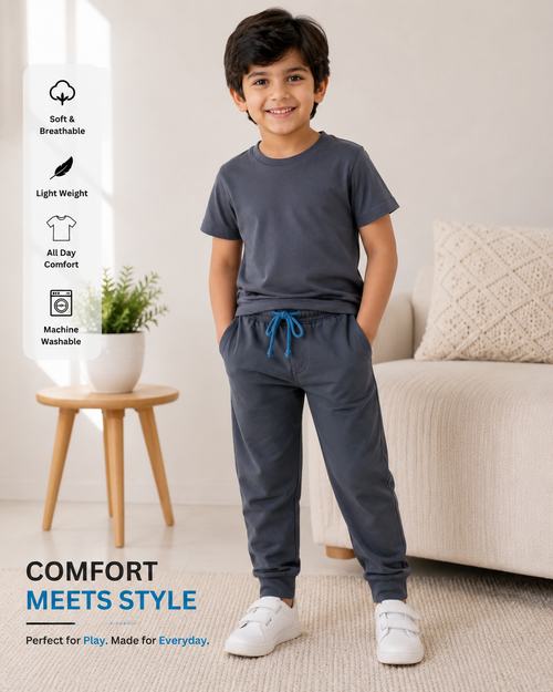 Comfort Meets Style: Everyday Kidswear 2pcs set shirt + short unisex